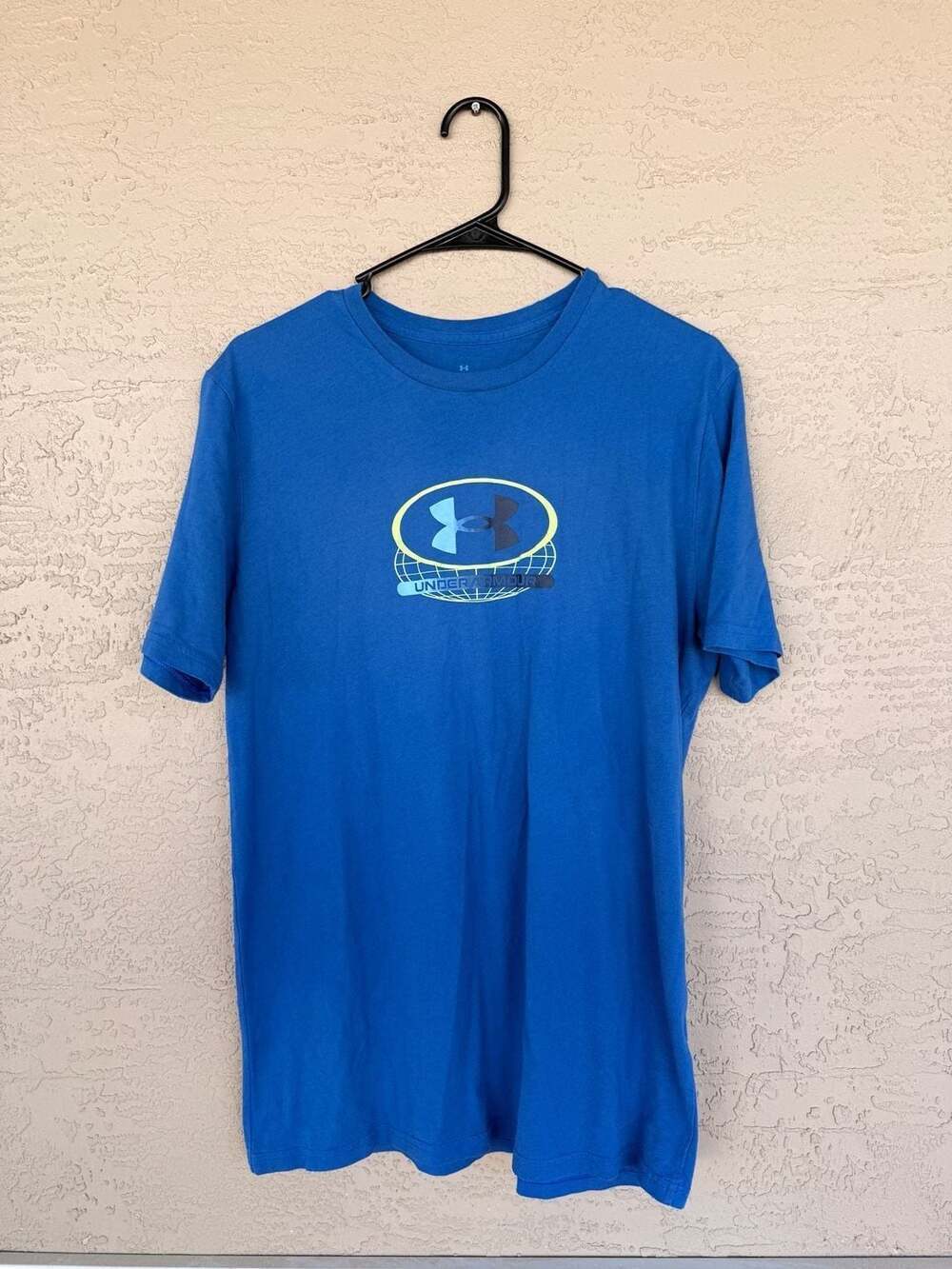 Under Armour Men's Blue Graphic T-Shirt, Worldwide Leader Logo, Size M
